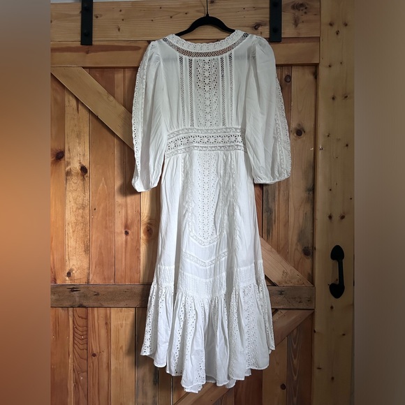 NWOT LoveShackFancy Garrison Dress 4 True White - Picture 6 of 6